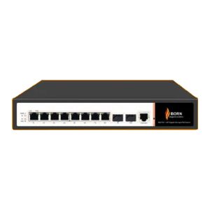 BORN BC2208PG2F-150W L2 Unmanaged Gigabit 8 Port PoE+ SWITCH + 2*1G SFP UPLINK 150W