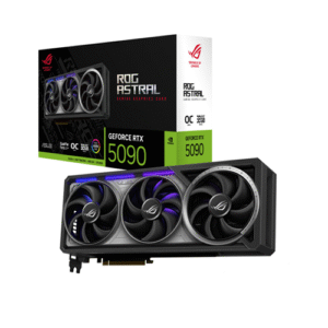 ASUS ROG Astral GeForce RTX 5090 OC Edition Graphics Card, 32GB GDDR7 512-Bit Memory, 2580 MHz Boost Clock, 21760 CUDA Cores, PCI Express 5.0 | 90YV0LW0-M0NA00