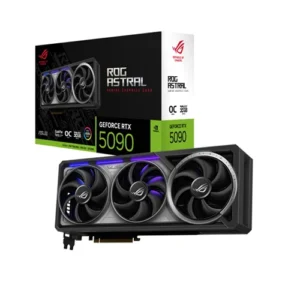 ASUS ROG Astral GeForce RTX 5090 OC Edition Graphics Card, 32GB GDDR7 512-Bit Memory, 2580 MHz Boost Clock, 21760 CUDA Cores, PCI Express 5.0 | 90YV0LW0-M0NA00