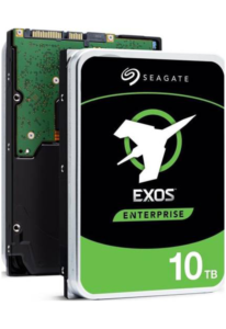 Seagate Exos X16 10TB enterprise hard drive SATA 6Gb/s front view